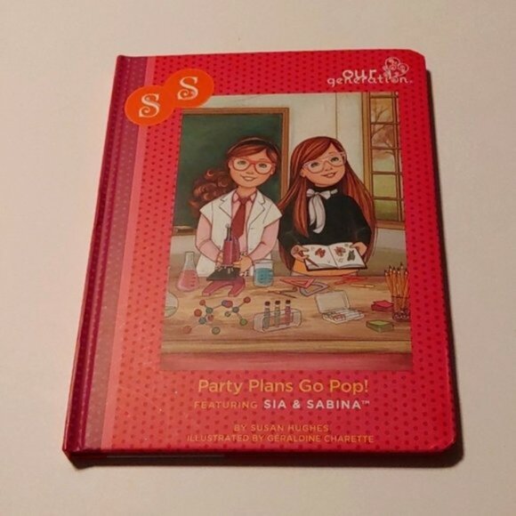 3/$13 Party Plans Go Pop, Our generation Sia and Sabina 18 in dolls book - Picture 2 of 7